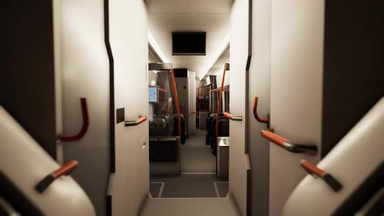 3D-scanned train carriage: VR training environment